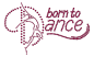 Preview: strass-motiv-born-to-dance-dunkelrot