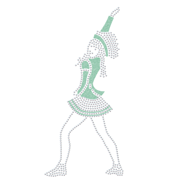 Strass Mariechen Grundstellung mint