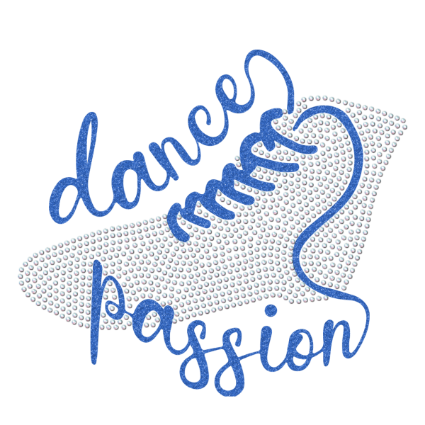 Strass-Motiv Gardestiefel blau