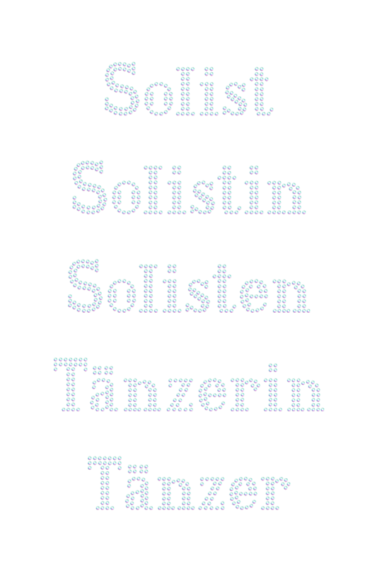 Strass-Schriftzug gerade