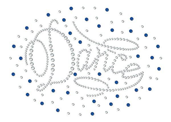 Strass-Motiv Romantic royal