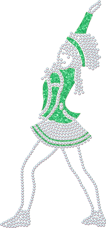 Strass Mariechen Grundstellung mint