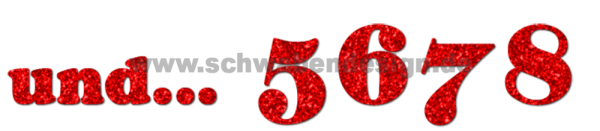 Glitzer-Motiv und... 5678