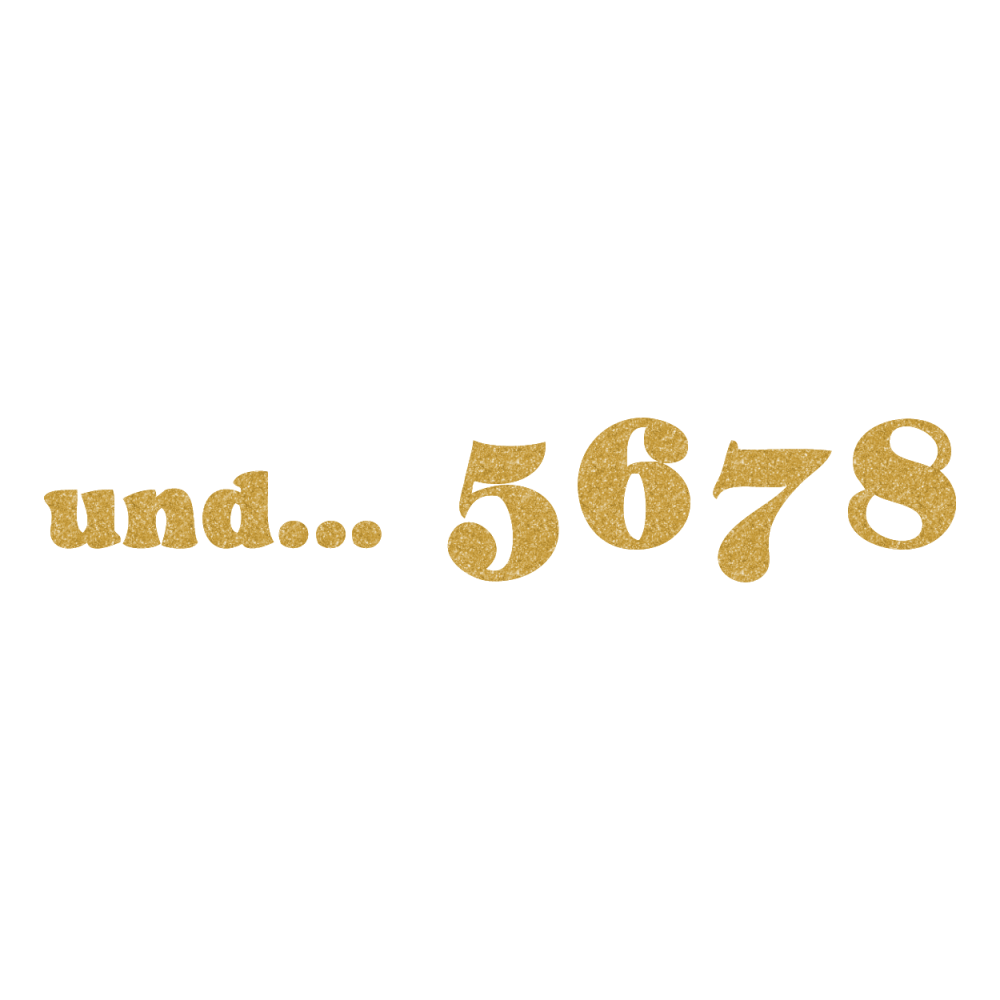 Glitzer-Motiv und...5678 gold