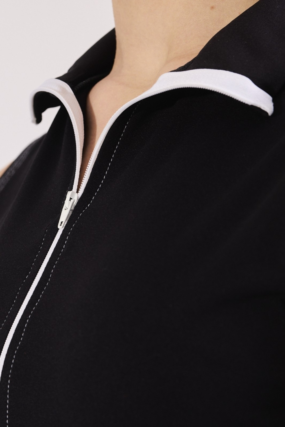 Jacke schwarz weiß