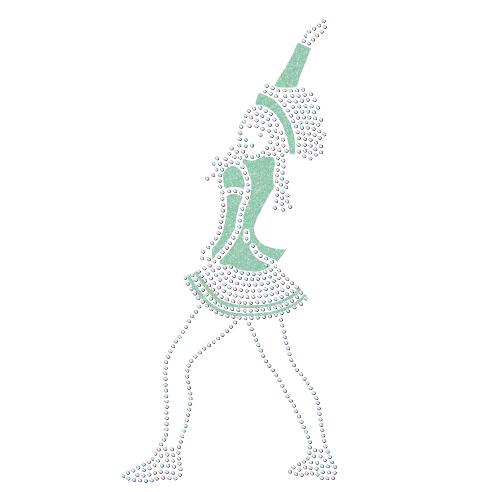 Strass Mariechen Grundstellung mint