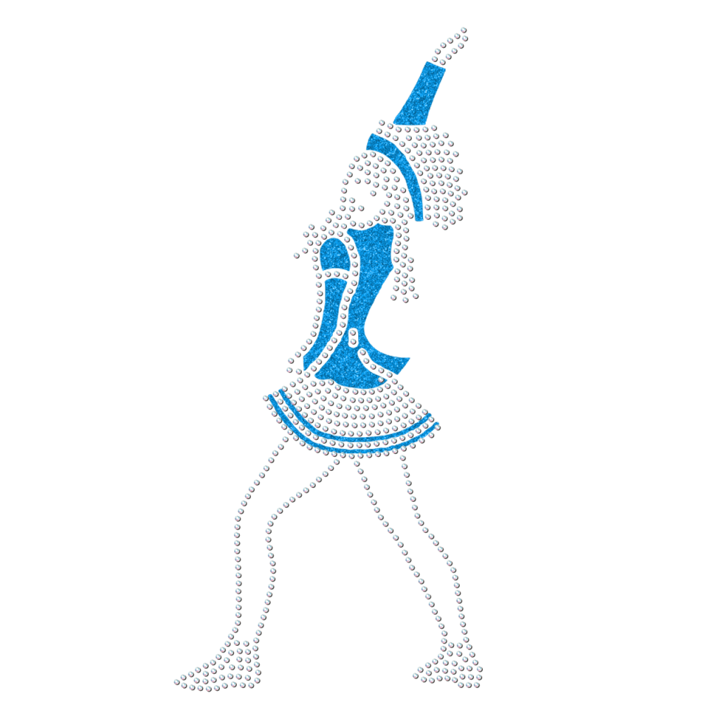 Strass Mariechen Grundstellung türkis