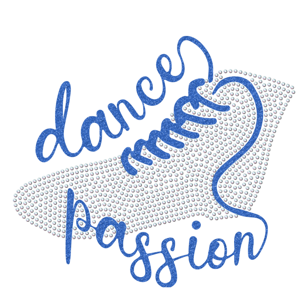 Strass-Motiv Gardestiefel blau