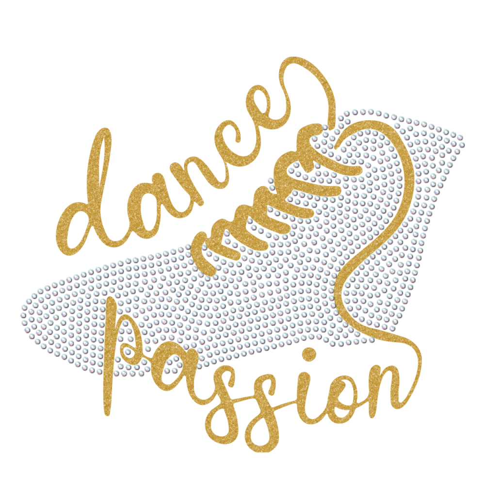 Strass-Motiv Gardestiefel gold