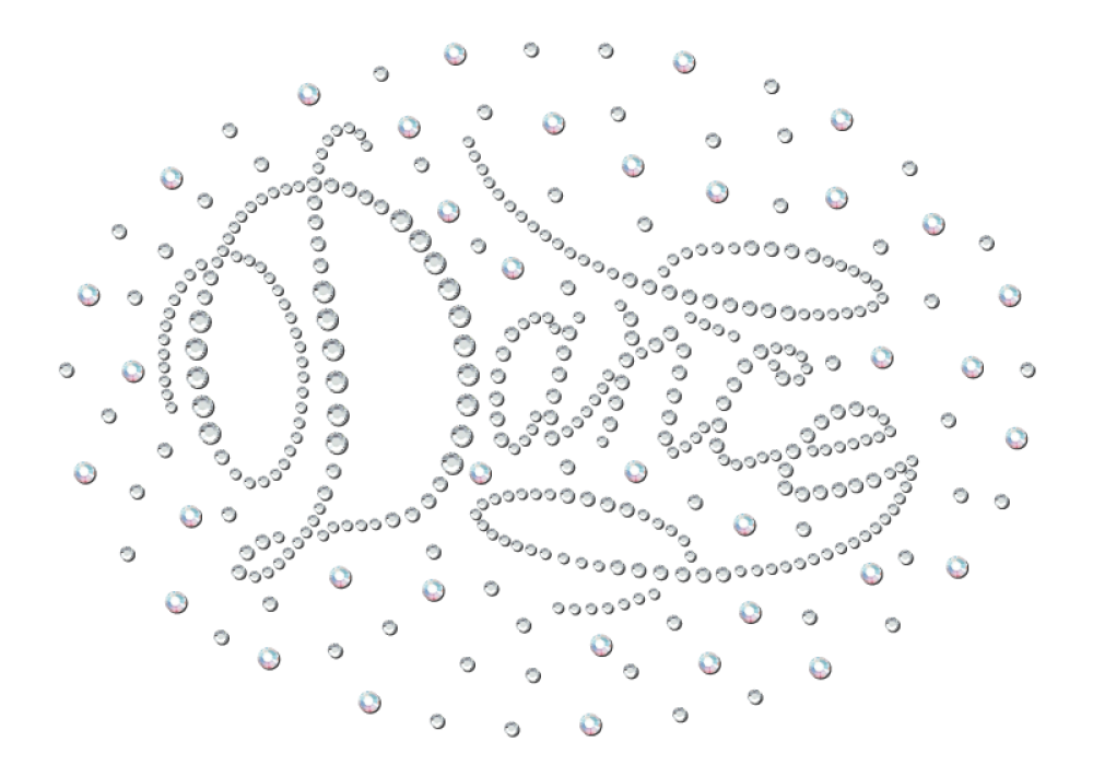 Strass-Motiv Romantic holo