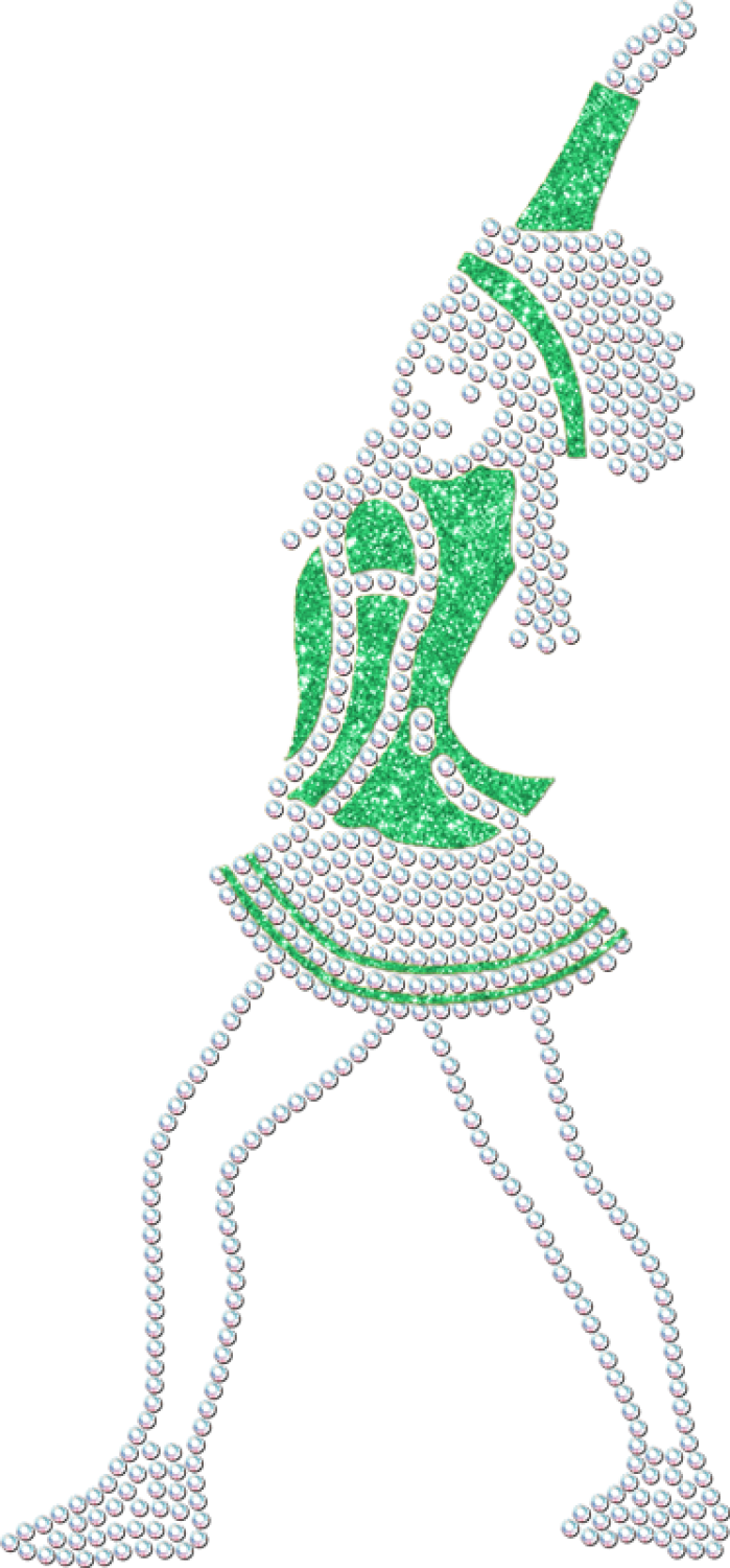 Strass Mariechen Grundstellung mint