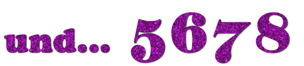 Glitzer-Motiv und... 5678