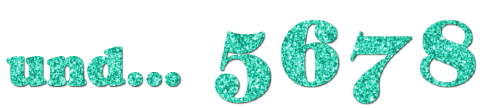 Glitzer-Motiv und... 5678