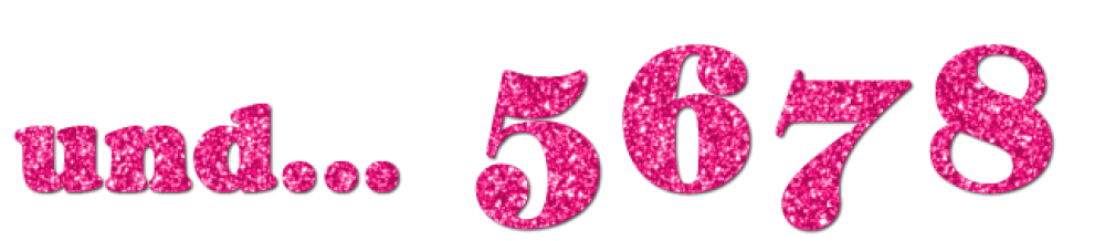 Glitzer-Motiv und... 5678