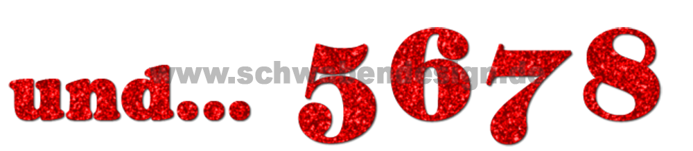 Glitzer-Motiv und... 5678